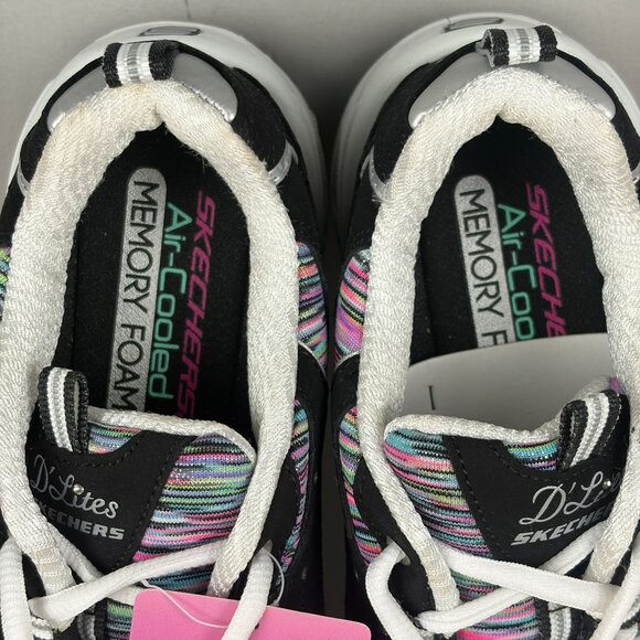 Skechers D'Lites Interlude Walking Shoes Womens 7.5 Wide Suede Multicolor - Picture 8 of 10